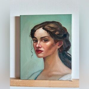 oil paintings original “Dark eyes “, 10x8, oil on canvas